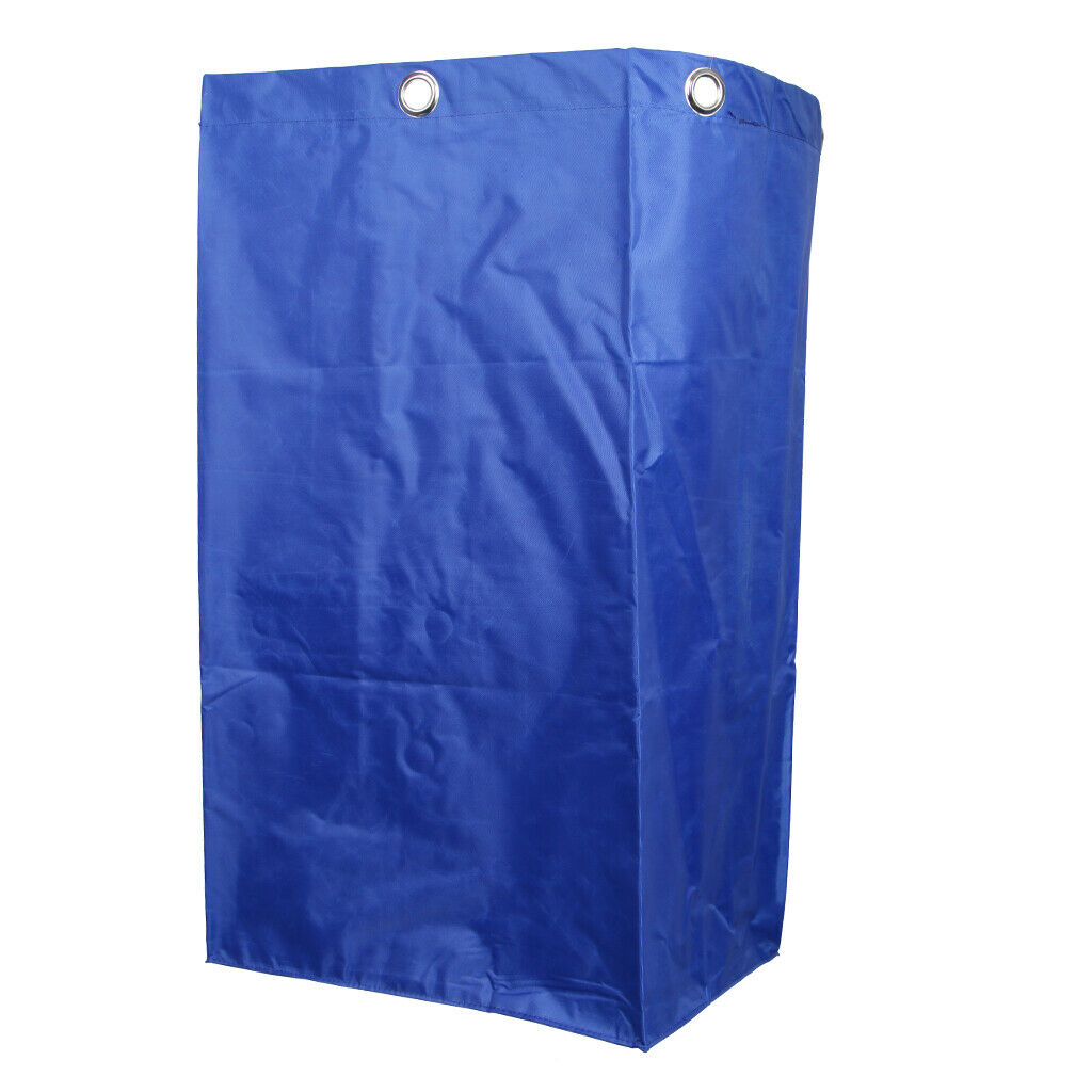 Janitorial Cart Cleaning Tool Waterproof Cart Storage Bag 40x28x69cm Blue