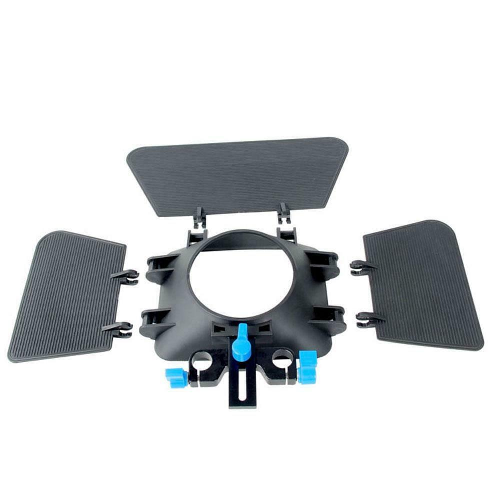 M1 Matte Box Camera Shade for 15mm Rail Rod Follow Focus Rig Cage Camera