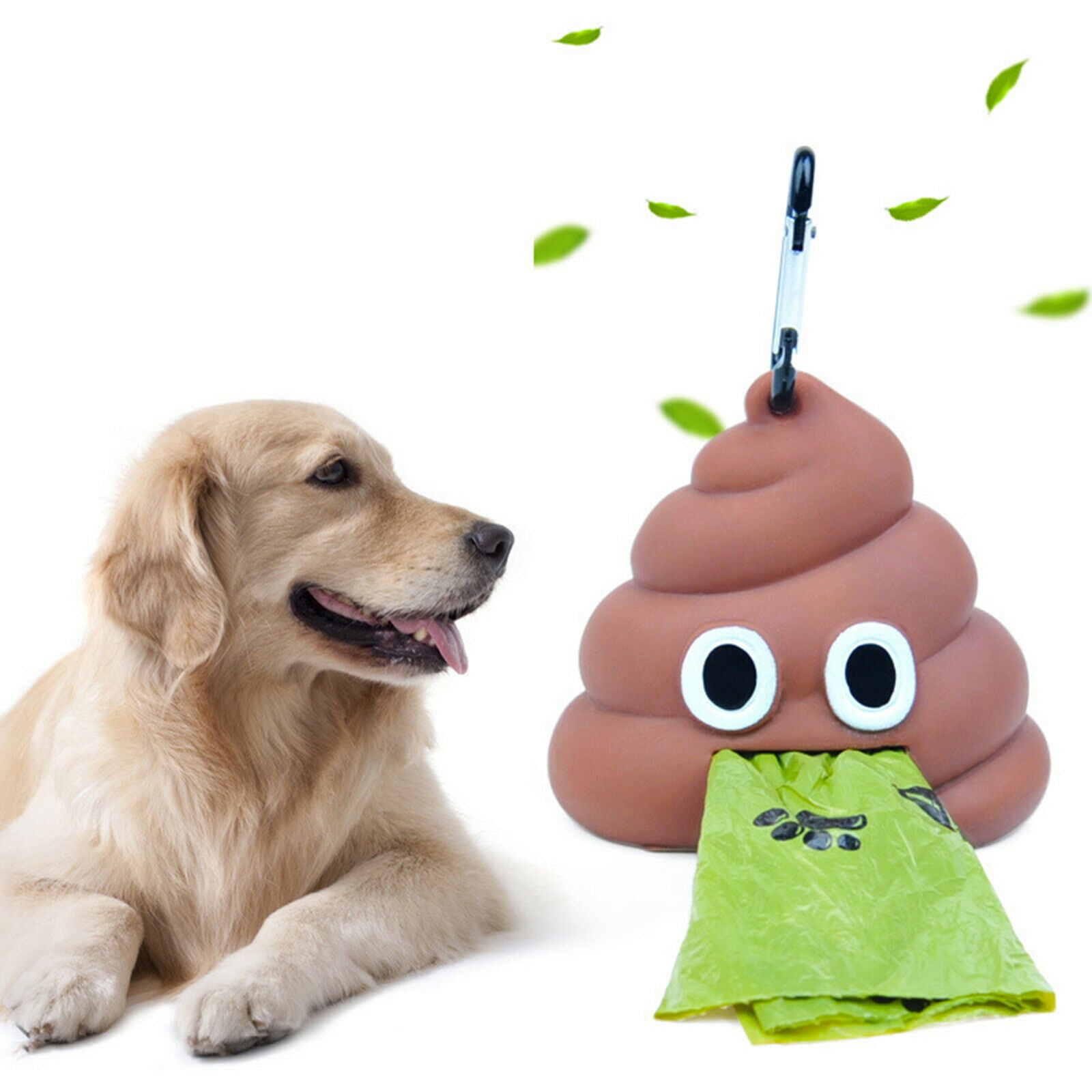 Silicone Pet Waste Bag Dispenser Cute Funny Holder Poo Distributor Carrier