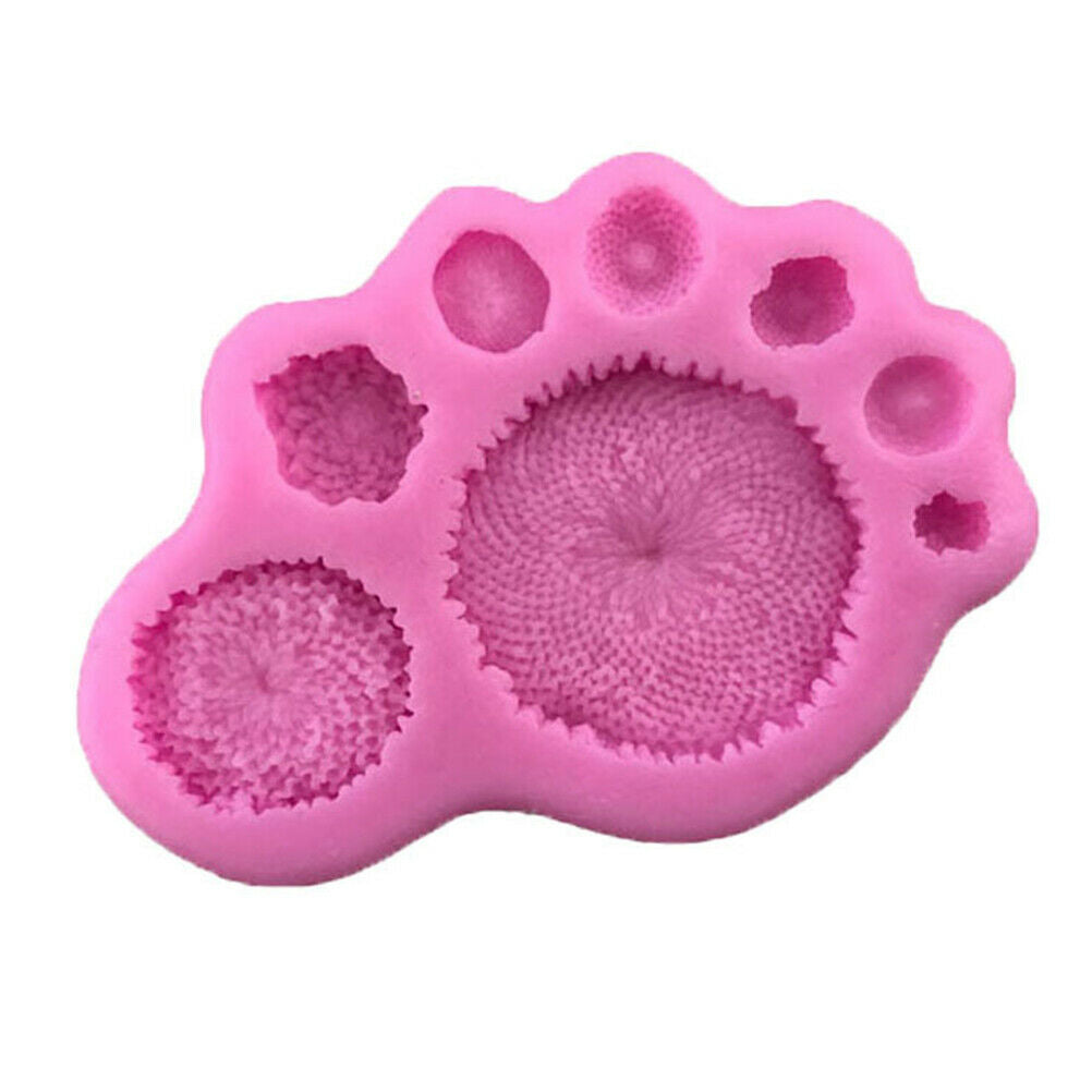 1pc  Flowers Shape Fondant Cake Silicone Mold Biscuits Pastry Mou^qiBDAU