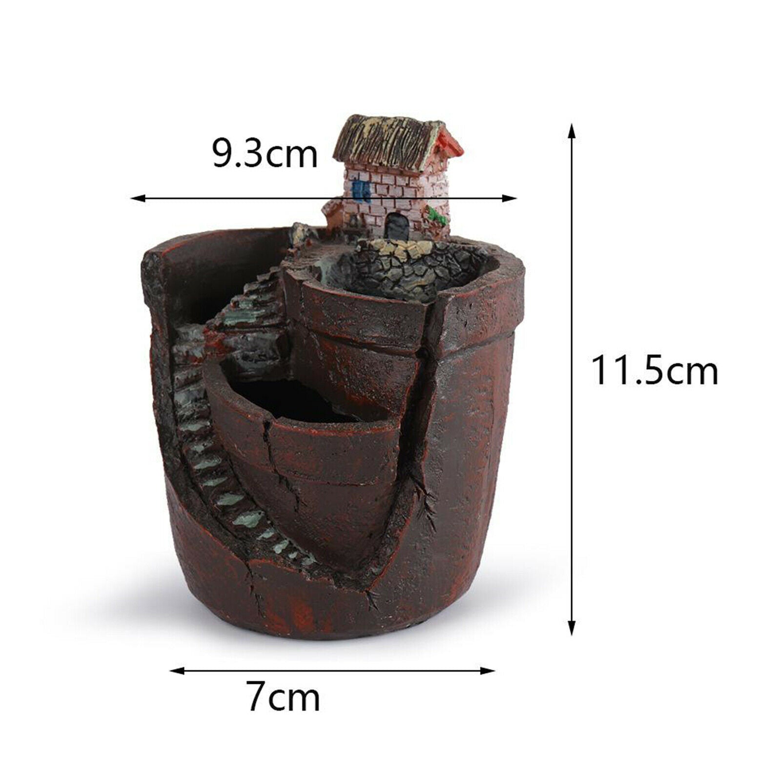Succulent Pot Plant Planter Flowerpot with Sweet House Garden Decoration