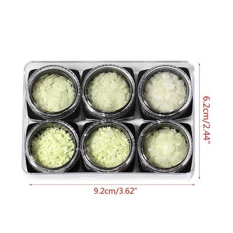 Luminous Sequins Nail Stickers Set Mixed Love butterfly five-pointed star Nail