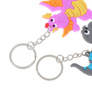 6x Cartoon Dinosaur Keychain Pendant Keyring Dinosaur Party Decor Kids Gifts Lt