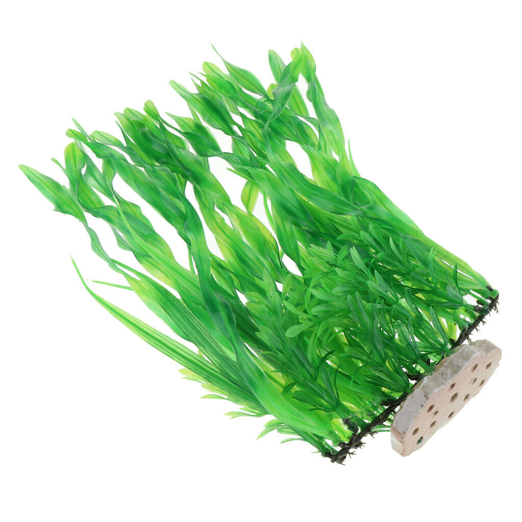 Pack of 2 Artificial Aquarium Fish Tank Plants for Home Office Aquarium