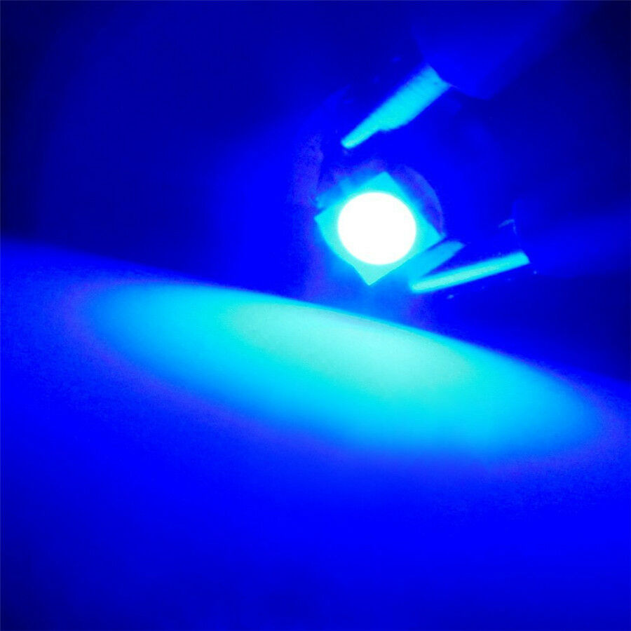 50Pcs T5 B8.4D 5050 1SMD LED Indicator Gauge Dashboard Dash Side Light Bulbs 12V