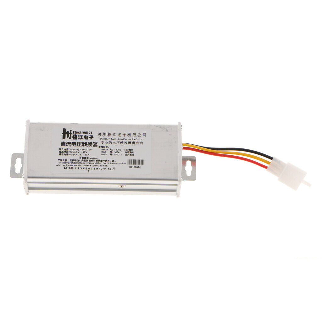 DC to DC Buck Converter 36V-72V to 12V 15A Power Supply  Module for Auto Car