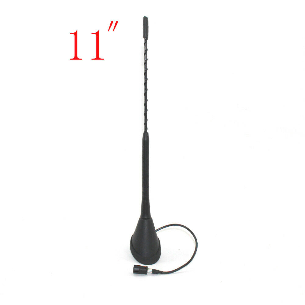 11" Aerial Antenna + Base Car Radio AM/FM Roof Mast Whip for VW BMW Mazda