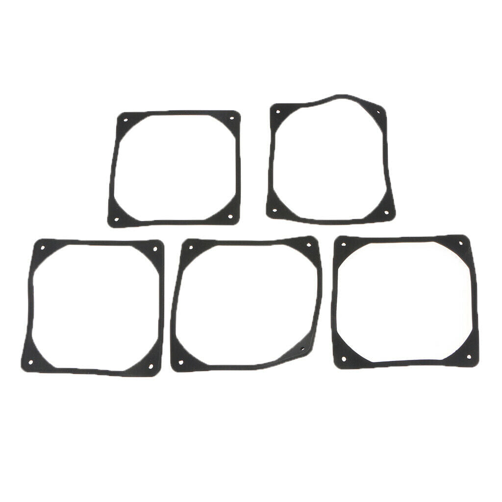 5x 80mm PC Case Fan Anti Vibration Gasket Silicone Shock Absorption Pad
