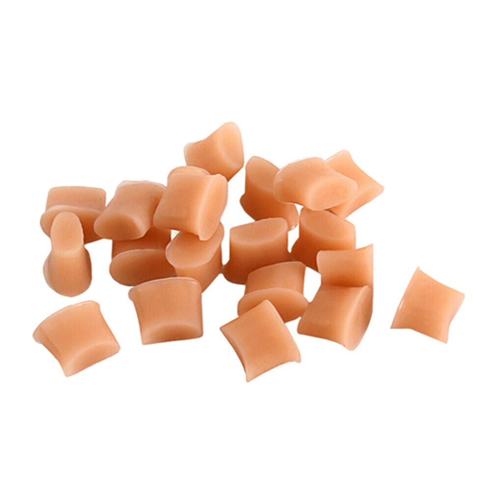 20 Packs Soft Silica Flute Cushion Pads Small Size DIY Parts Accs Beginners