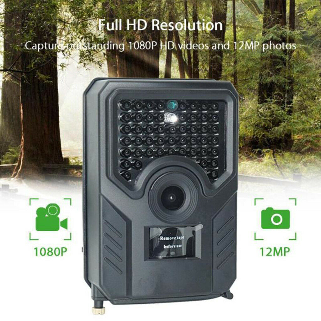 IP56 Hunting Trail Camera Wildlife Scouting PIR Auto Motion IR  Cut Cam