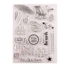 Beach Silicone Clear Stamp Seal DIY Scrapbook Embossing Album Decor Craft Art