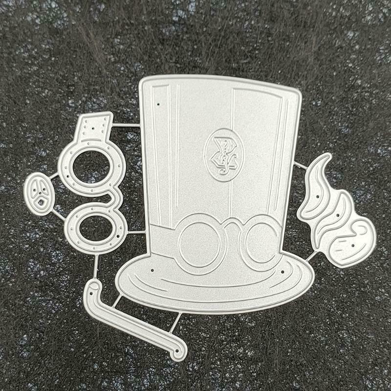 Magical Hat Mage Die Cuts Embossing Border Edge Metal Cutting for DIY Decoration