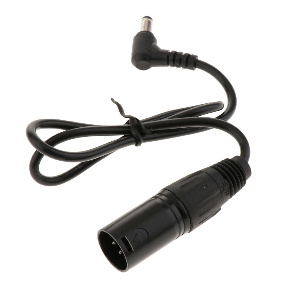 5.5x2.1mm Male Plug to 4 Pins XLR Male Connector DC Power Adapter Cable 60cm
