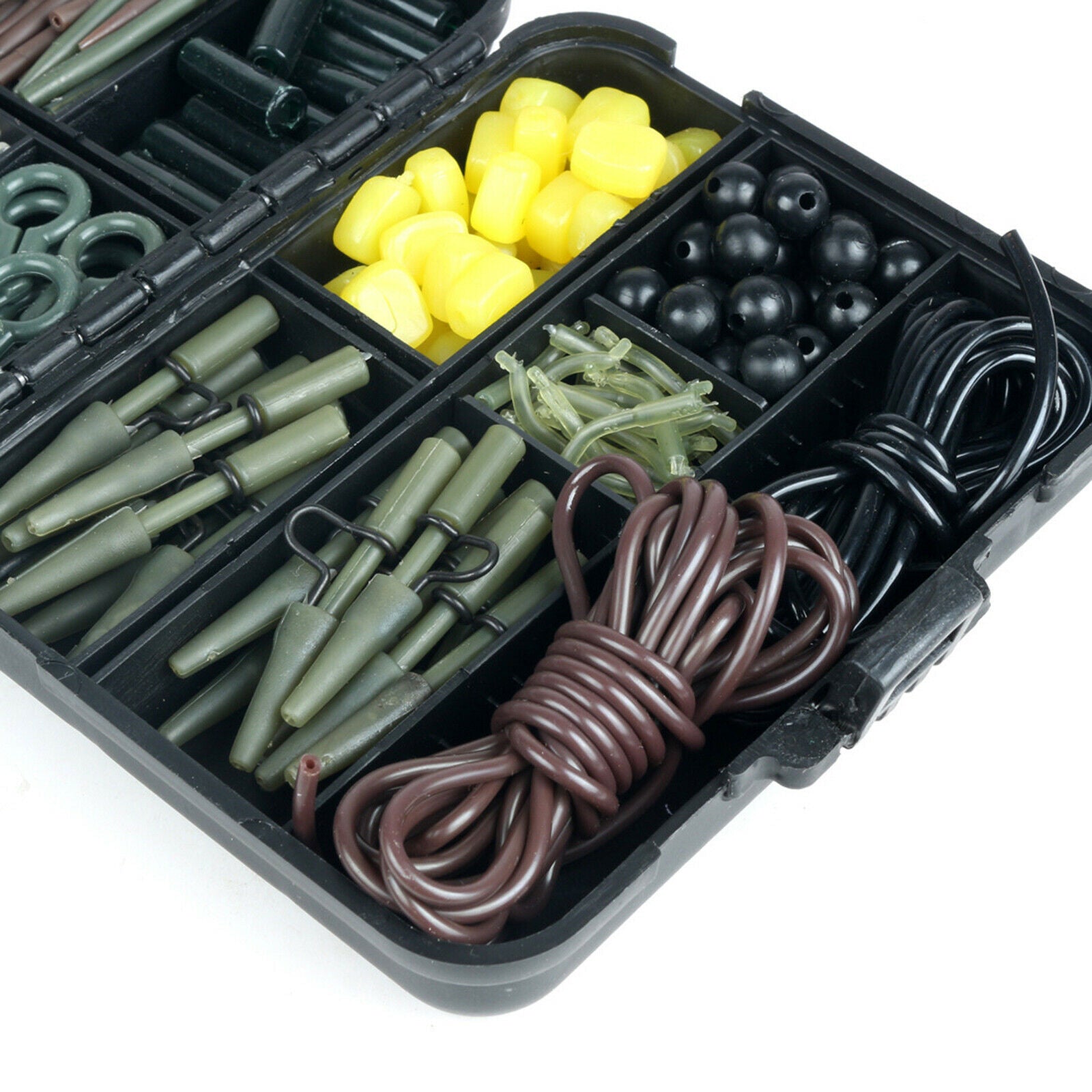 225-in-1 Fishing Tackle Box Baits Swivels Hair Rigs Saltwater & Freshwater