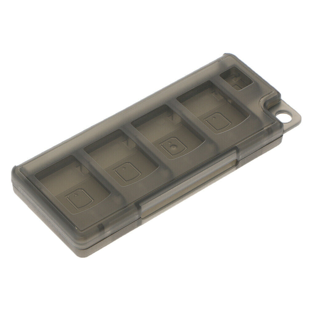 2 Pcs Plastic Game Card Storage Box for Nintendo Switch Black Dustproof