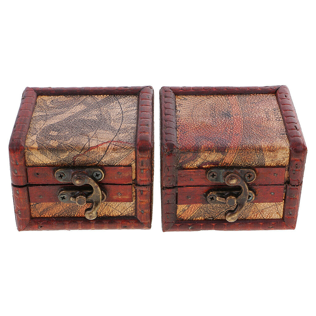 Handmade Wooden Storage Box With Metal Lock