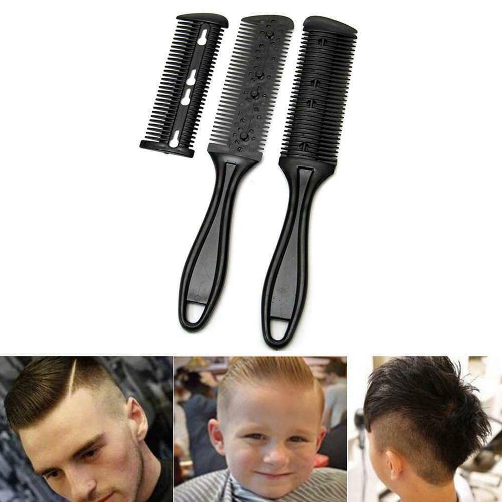 3x Hair Comb Razor Cutter Cutting Thinning Shaper Grooming Hair Styling Tool Set