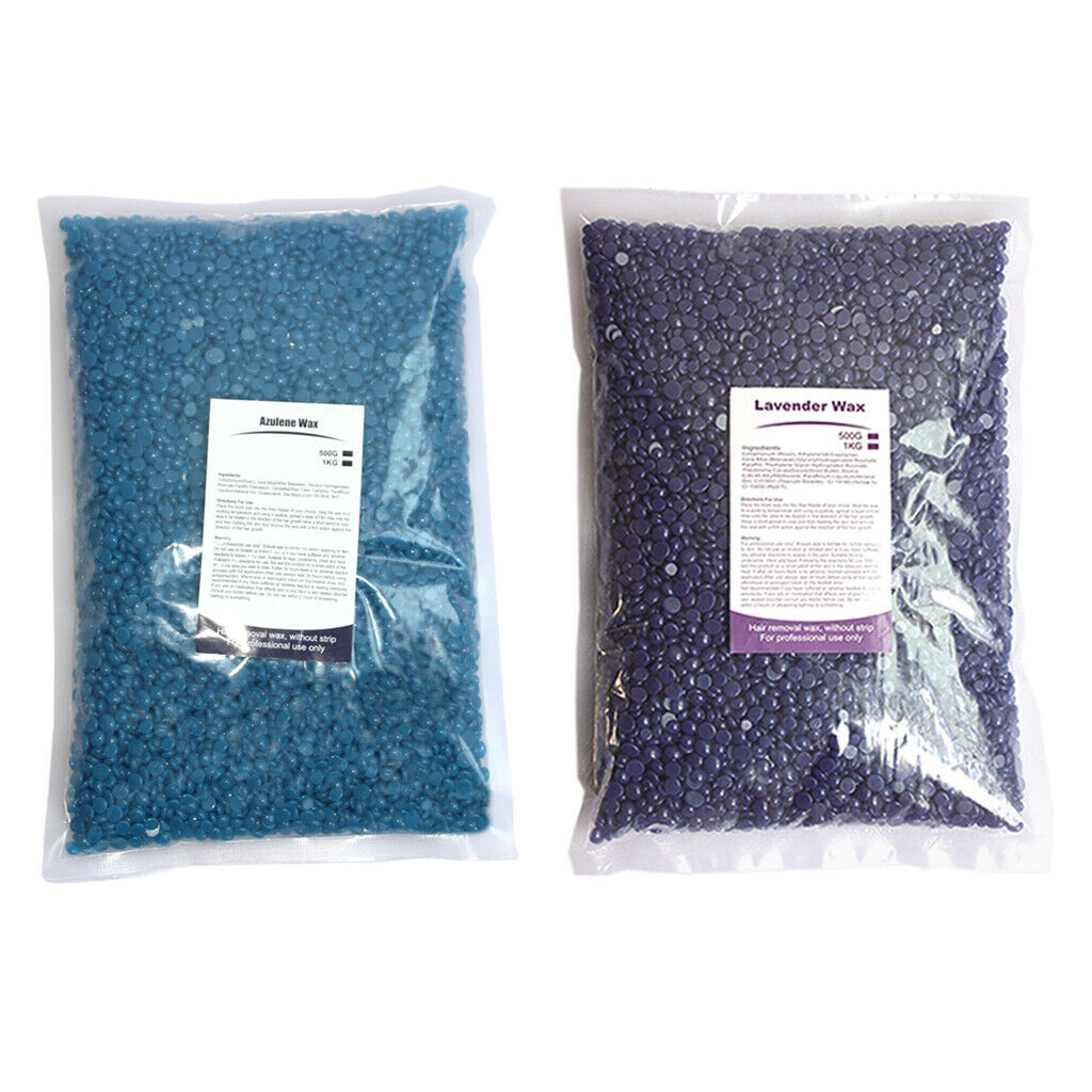 2Pcs Hard Wax Beans Hair Removal Depilatory Chest Bikini Body Waxing Beads