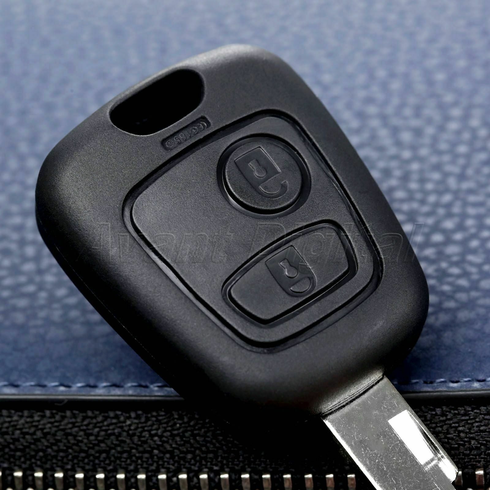 Replacement 2 Button Car Remote Key Case Uncut Blade For Peugeot 106 206 306 405