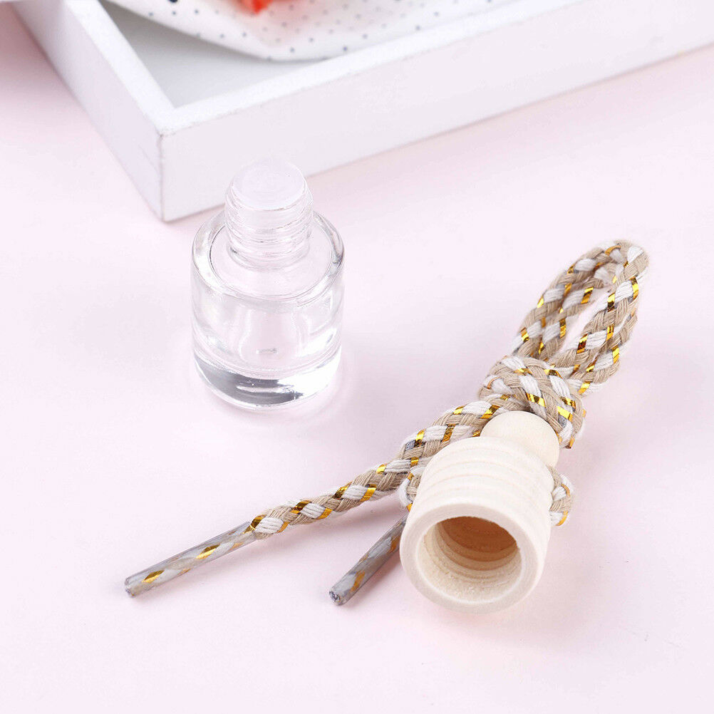 1PC car empty clear perfume glass bottle pendant auto interior home orname.l8