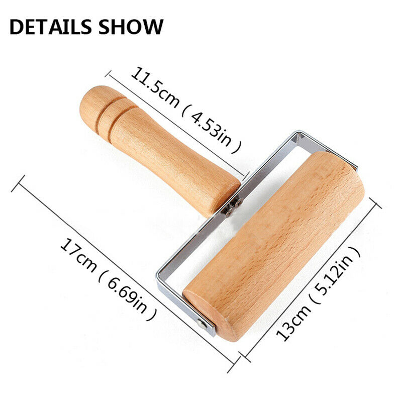 Rolling Pin Pastry Pizza Pasta Hand Rolling Bake Roller Wooden Baking KitcheBDD
