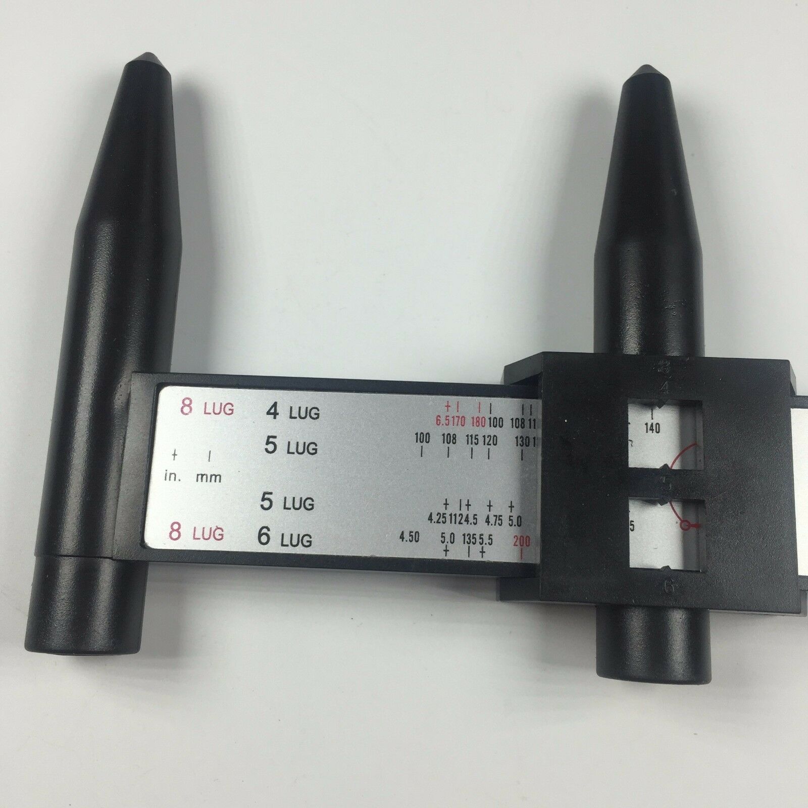 1PC Car Wheel Hull Measure Pitch-row PCD Ruler Automobile Modification Tool