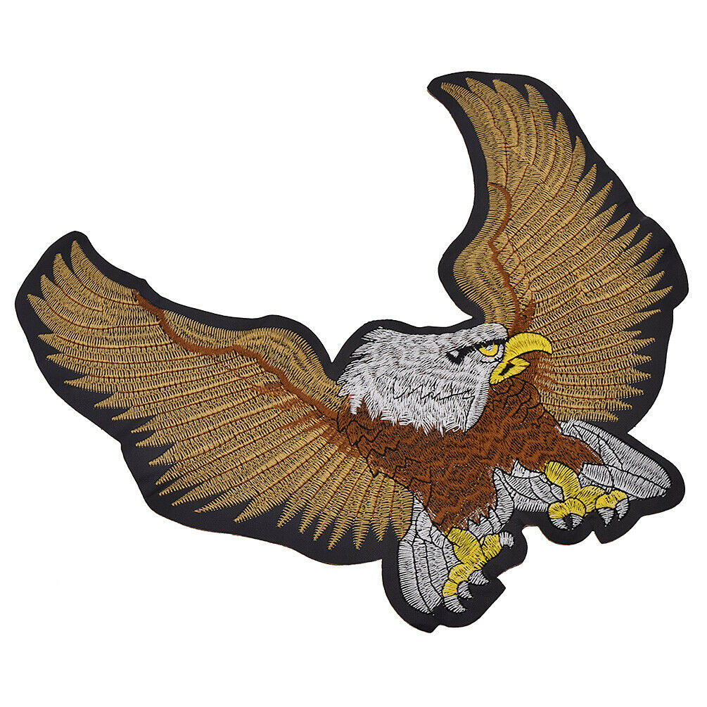 1Pc Eagle Embroidered Patches Badge Craft DIY for Coat Jacket Pants