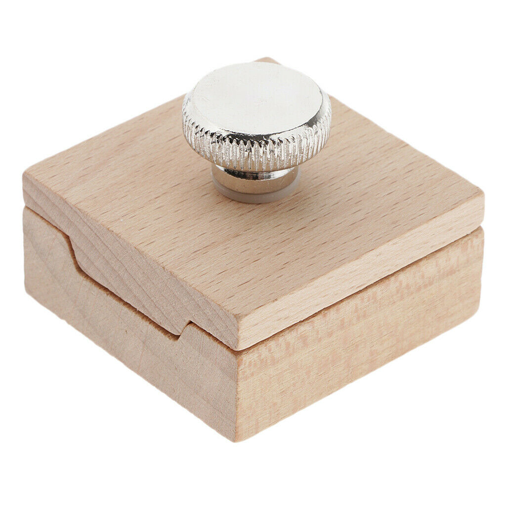 Pack of 3 Wooden Sandpaper Sanding Leather Edge Grinding Polishing Tool