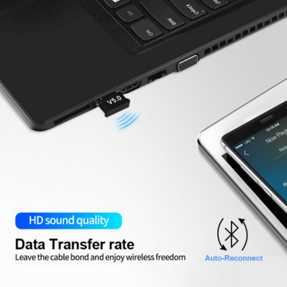 Wireless USB Bluetooth 5.0 Transmitter Music Receiver Dongle Audio Adapter
