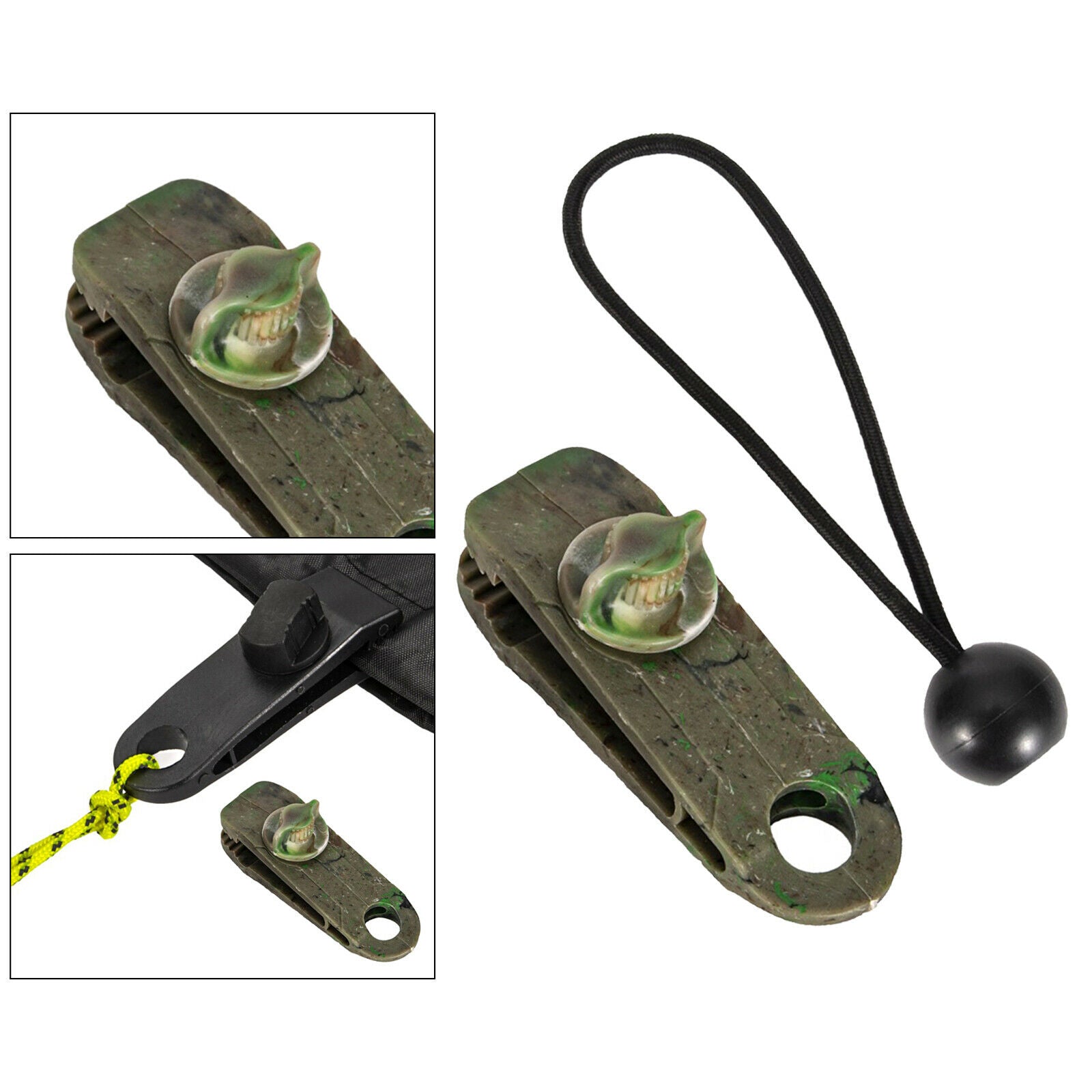 Durable Tarp Clip Tarpaulin Clips Hanger Ball Bungee Rope Canopy Lock Grip