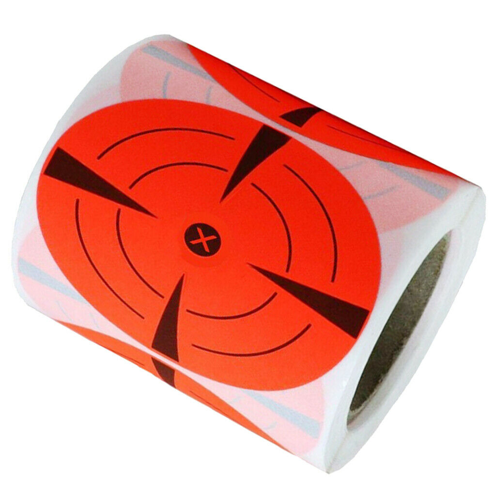 250x Shooting Targets Gun Range Pasters 3inch Circle Adhesive Stickers red