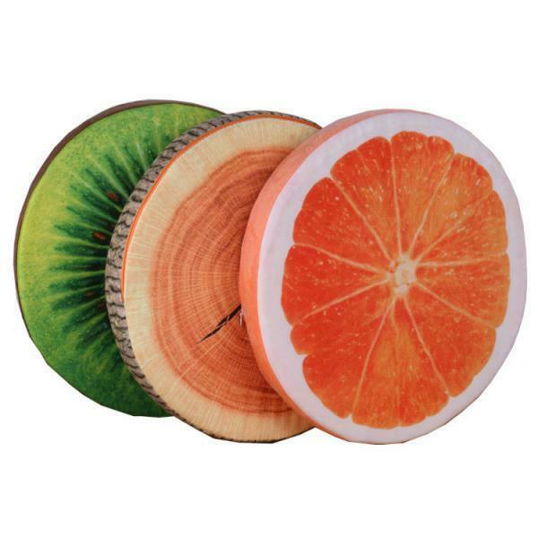 2 PCS Fruit Plush Throw Pillows, Fruit Stuffed Cushion/ Foam Pillow, Sofa Pillow