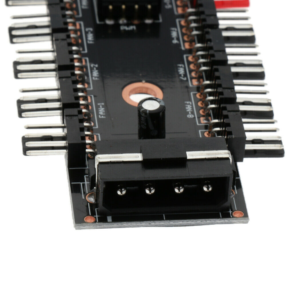 Multi in One Board 4Pin Splitter HUB Extended Fan HUB, 1 to 10Way