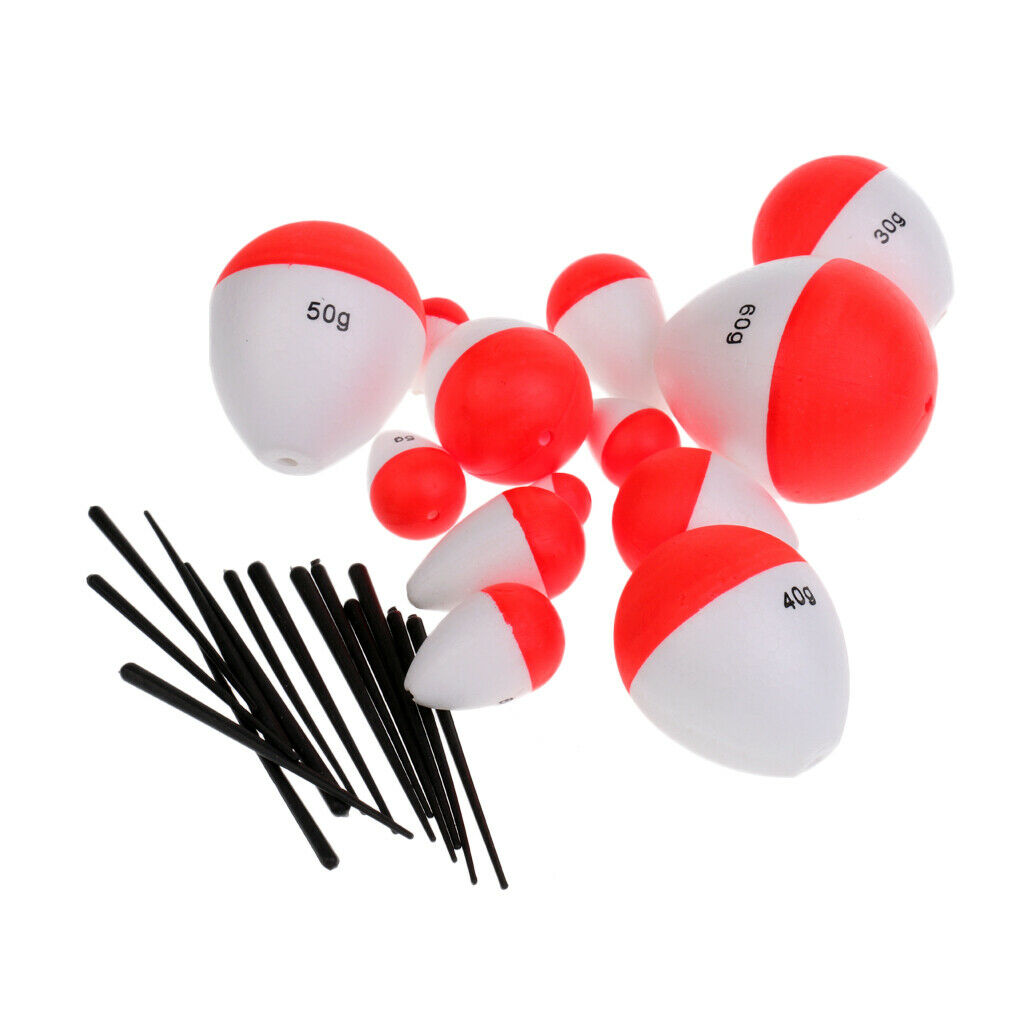 14 Pieces Fishing Bobber Float EVA Foam Floats Fishing Float FishFloat