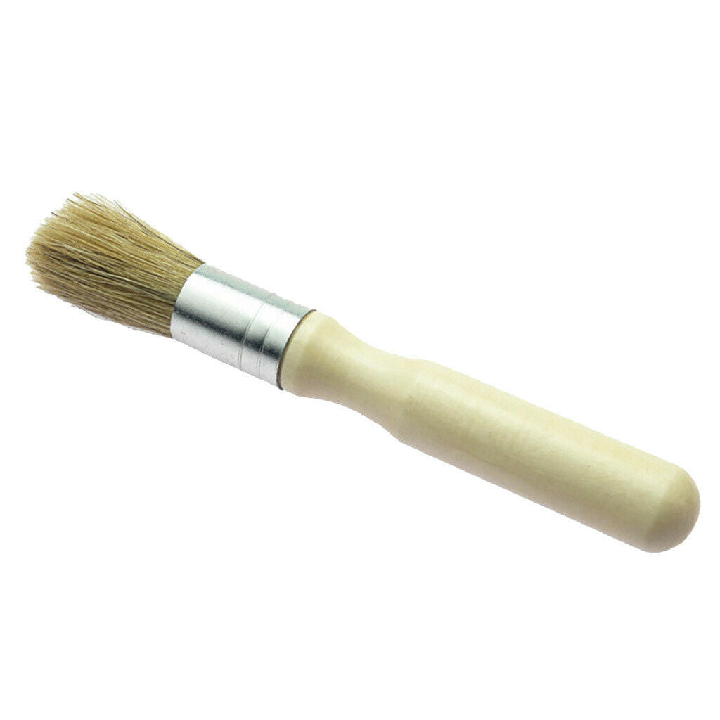3.8cm Chalk Oil Painting Brush Wooden Handle Paint Brush Tools Round Bristle