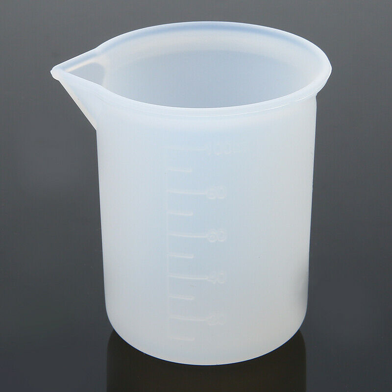 100ml Silicone Measuring Cups Graduated Surface Cooking Bakery Kitchen Lab Tool