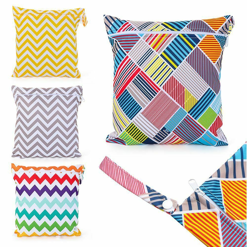 New Waterproof Zip Wet Dry Bag Baby Storage Pocket Diaper Bags Nappy Pouch