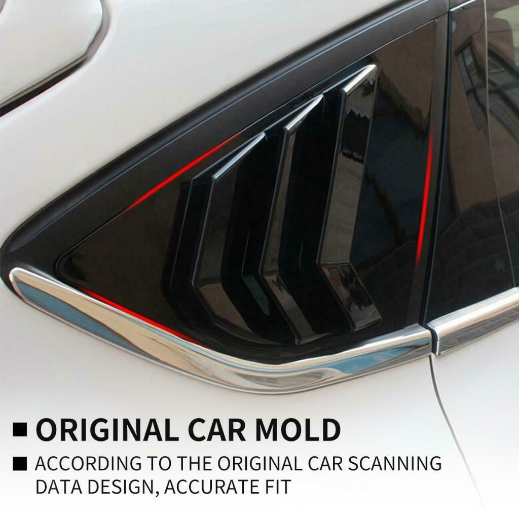 2Piece Window Blinds Side Tuyere Trim Louvers for Ford Focus ST RS MK3 12-18