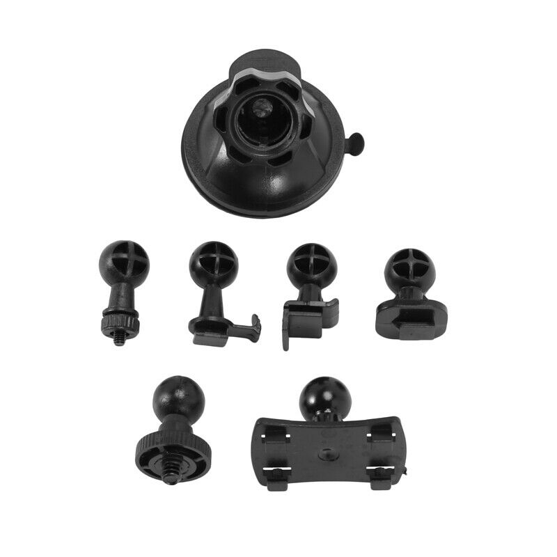 Car Suction Cup for Dash Cam Holder with 6 Types Adapter, 360 Degree Angle CarJ4