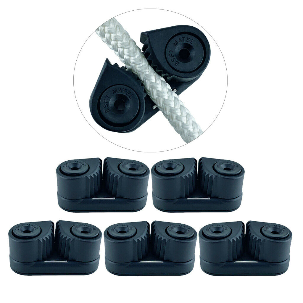 5x Cam Cleat Boat Wre Fairlead Sailing Accessories for 3-12mm Dia. Rope