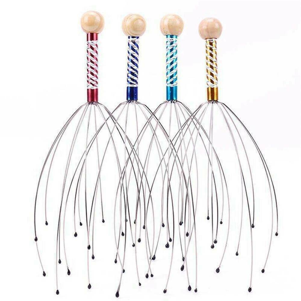 1PC Head Neck Scalp Massager Massage Octopus Equipment Stress Release Relax Tool