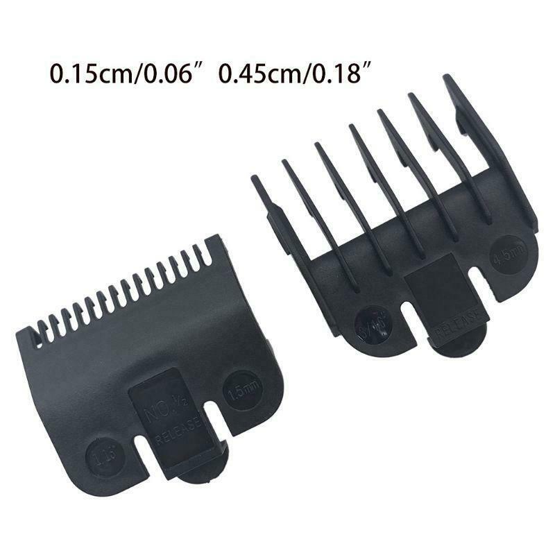 2pcs 1.5mm 4.5mm Barber Shop Styling Guide Comb Hair Trimmer Clipper