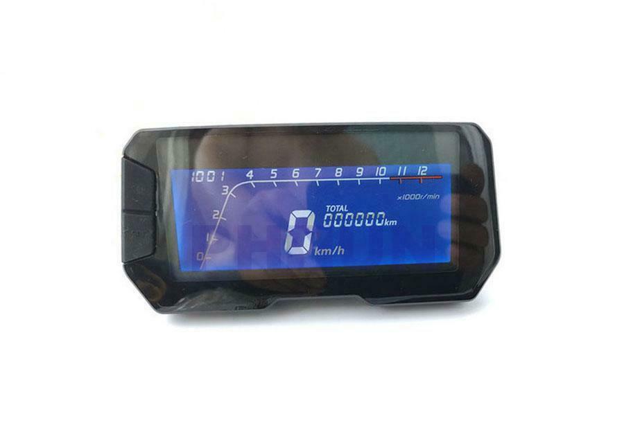 Motorcycle Speedometer Odometer Gauge 12000RPM Backlight 2 4 Cylinders Meter