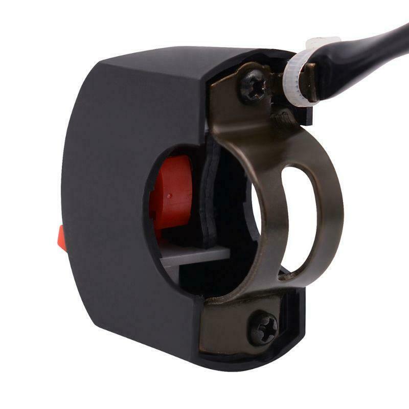 DC 12V Motorcycle 7/8" Handlebar Accident Hazard Light Switch ON/OFF Button New