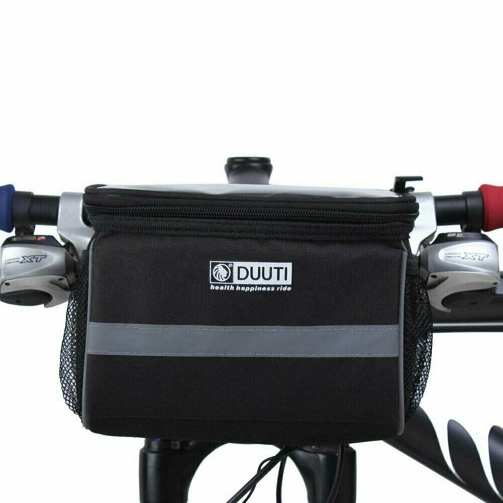 Bicycle Handlebar Bag Cycling Bike Front Tube Pannier Basket Storage Pouch Box
