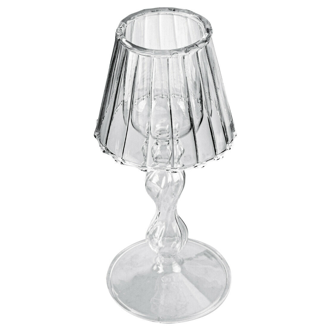 Glass Candlestick Holder Candle Tea Light Stand Table Lamp Shape Home Decor Acc.