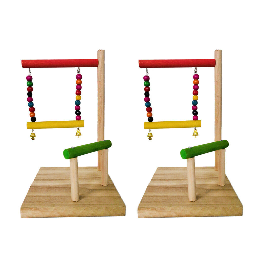 2pcs/set Bird Perch  Parakeet Conure Cockatiel Large Birds Cage Accessories
