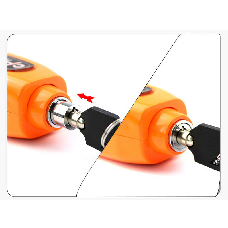 Motorcycle Scooter Handlebar Brake Lock Lever Grip Throttle Security Anti-theft