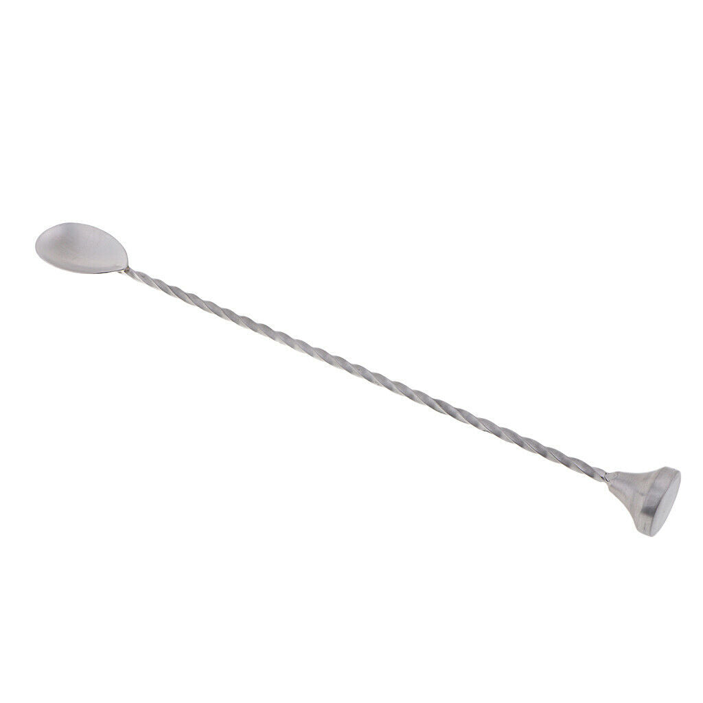 Stainless Steel Bar Home Kitchen Bar Dining Spoon for Cocktail Wine Mixing C