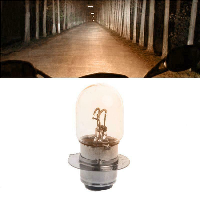 T19 P15D-25-1 DC 12V 35W White Headlight Double Filament Bulb For Motorcycle